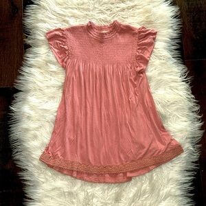 Rewind Pink Smocked Top